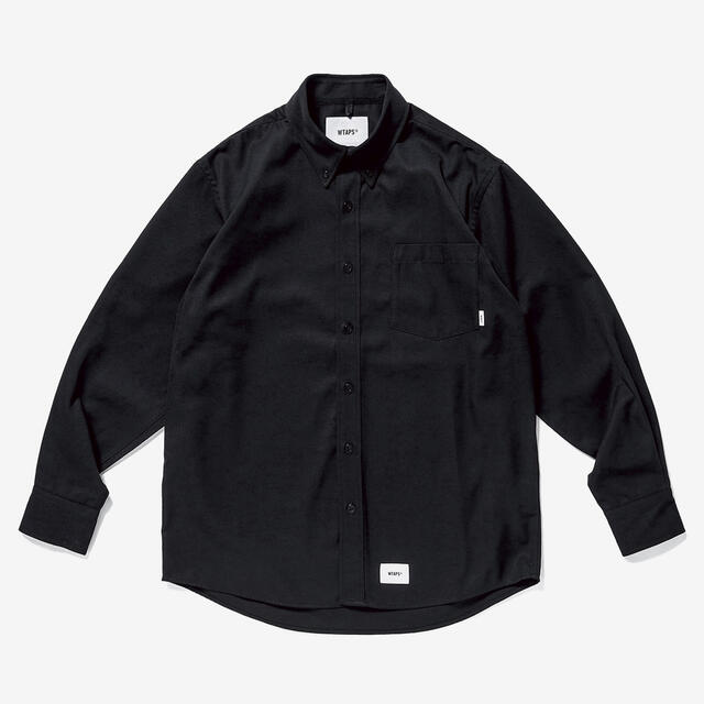 新品未使用 wtaps bd ls rapo twill シャツ ブラック-