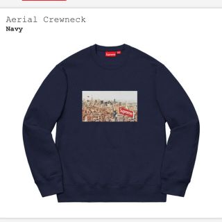 シュプリーム(Supreme)のゆ様専用)Supreme 2020FW Aerial Crewneck Navy(スウェット)