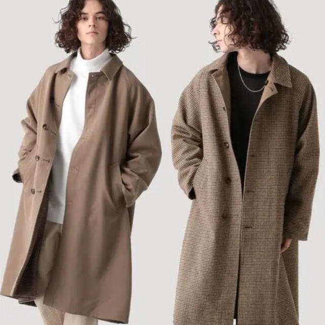 HARE(ハレ)のHARE 2019AW リバーシブルステンカラーコート メンズのジャケット/アウター(ステンカラーコート)の商品写真