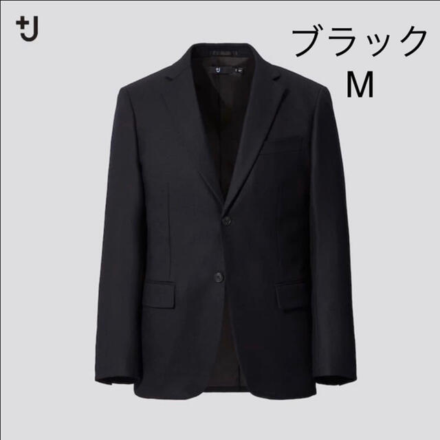 新品 Mサイズ UNIQLO +J ウールテーラードジャケット ブラック