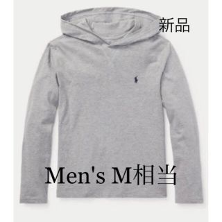 ポロラルフローレン(POLO RALPH LAUREN)の新品 メンズ ポロ ラルフローレン フード付 長袖シャツ グレー M 相当(Tシャツ/カットソー(七分/長袖))