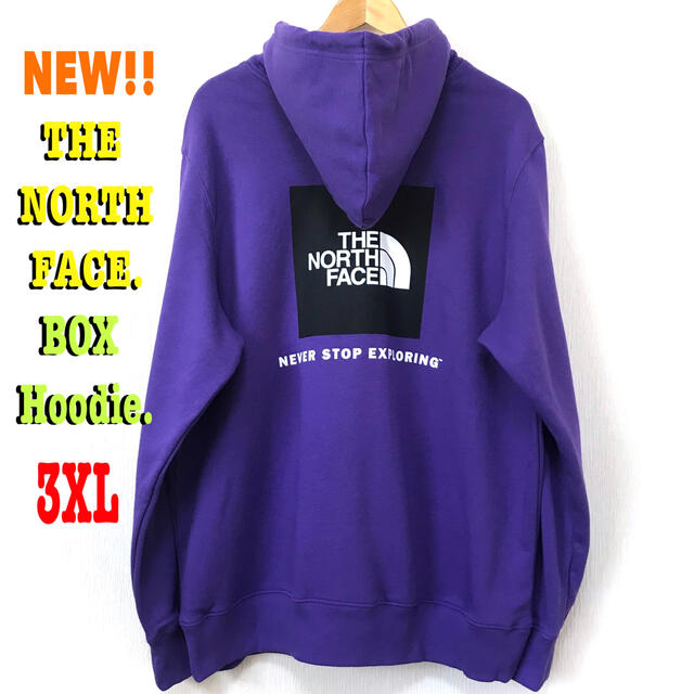 THE NORTH FACE - パープル ♪ 3XL相当 新品 ノースフェイス BOX