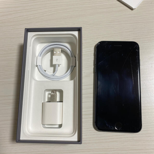 Apple - iPhone8 64GB SIMフリー　スペースグレー　充電ケーブル付き