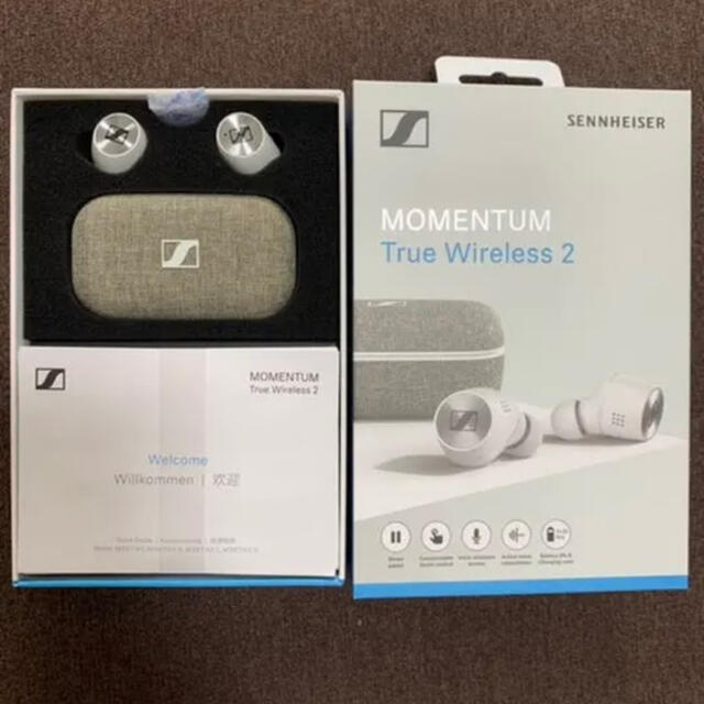 SENNHEISER(ゼンハイザー)の最安値！ゼンハイザー MOMENTUM True Wireless2  白 スマホ/家電/カメラのオーディオ機器(ヘッドフォン/イヤフォン)の商品写真