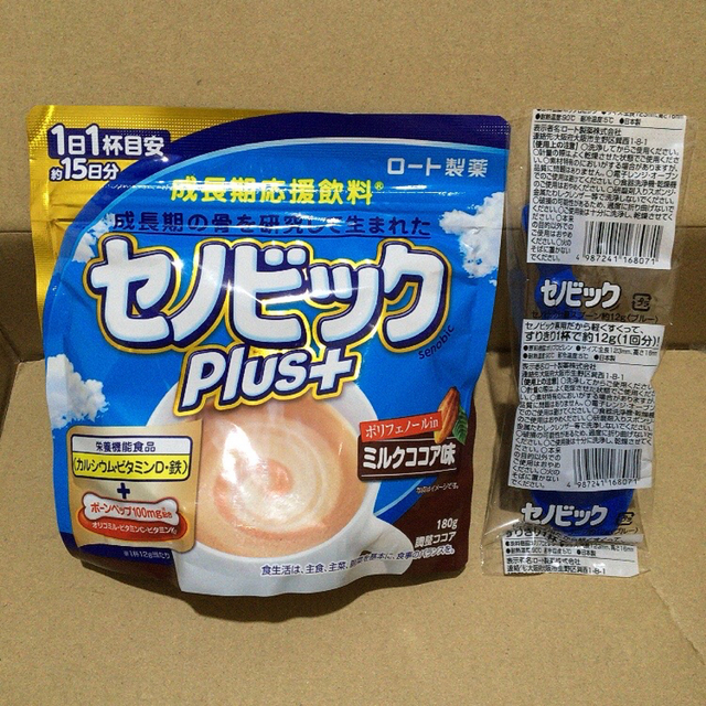 ロート製薬(ロートセイヤク)のセノビックPlus+ ミルクココア味 食品/飲料/酒の飲料(その他)の商品写真