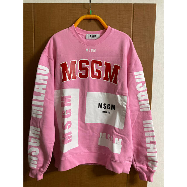 【値下げ中！】MSGM トレーナー ピンク XSサイズ