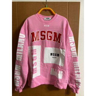 エムエスジイエム(MSGM)の【値下げ中！】MSGM トレーナー ピンク XSサイズ(トレーナー/スウェット)