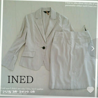 イネド(INED)のINED サマースーツ ホワイト(スーツ)