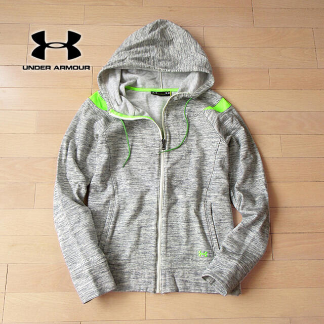 UNDER ARMOUR(アンダーアーマー)の美品 Lサイズ アンダーアーマー レディース 裏起毛 パーカージャケット レディースのトップス(パーカー)の商品写真