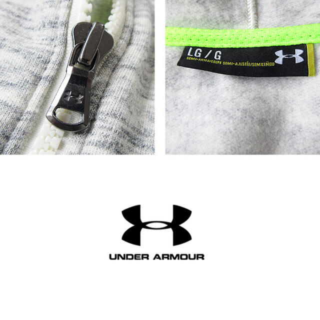 UNDER ARMOUR(アンダーアーマー)の美品 Lサイズ アンダーアーマー レディース 裏起毛 パーカージャケット レディースのトップス(パーカー)の商品写真