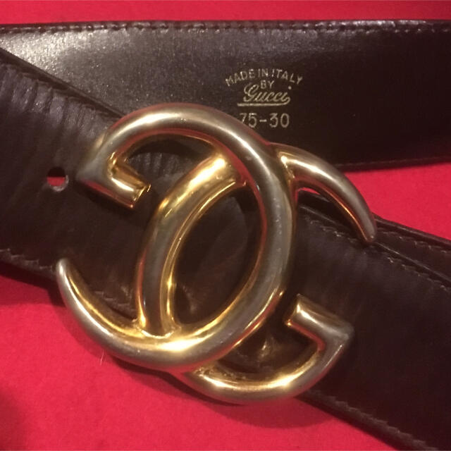 Gucci - グッチ GUCCI レザー ベルト GGロゴ オールドグッチ