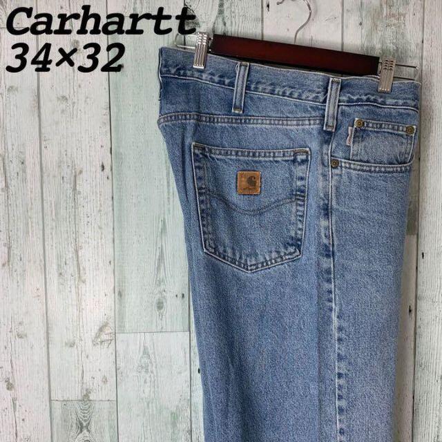 carhartt(カーハート)の【グッドカラー⭐︎】 カーハート ロゴタグ レトロ デニム パンツ 古着 メンズのパンツ(デニム/ジーンズ)の商品写真