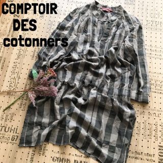 コントワーデコトニエ(Comptoir des cotonniers)のCOMPTOIR DES COTONNIERS　半端袖　チュニック(チュニック)