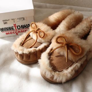 Minnetonka - ミネトンカ モカシン size7 アルティメット キャメルの