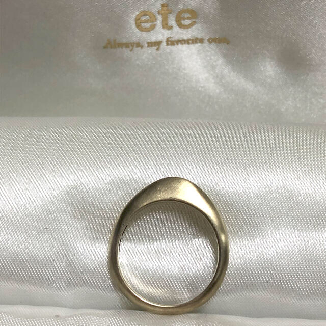 ete(エテ)の【美品】ete ゴールドリング k10  マット 10号 レディースのアクセサリー(リング(指輪))の商品写真