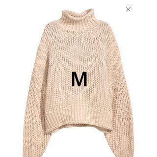 エイチアンドエム(H&M)のh&m チャンキーニット　リブタートルネックセーター(ニット/セーター)