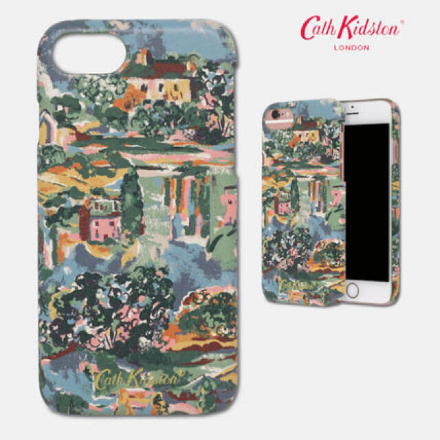 Cath Kidston(キャスキッドソン)のキャスキッドソン  iPhone  スマホケース  グリーングラス 絵画 スマホ/家電/カメラのスマホアクセサリー(iPhoneケース)の商品写真