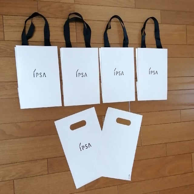 IPSA(イプサ)の【6枚セット】イプサ　ショップ袋　ショッパー　紙袋　ビニール レディースのバッグ(ショップ袋)の商品写真