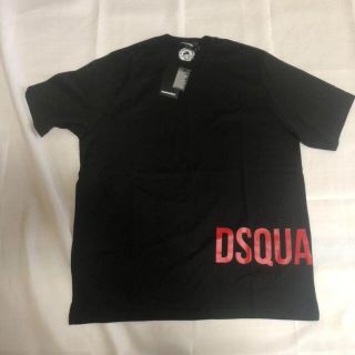 ディースクエアード(DSQUARED2)のDSQUARED2 ロゴTシャツ L ブラック/レッド(Tシャツ/カットソー(半袖/袖なし))