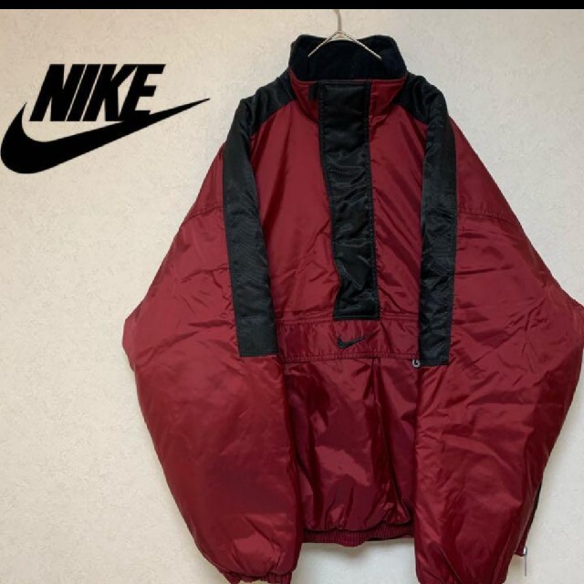 ★希少★ 90S NIKE ナイキ ブルゾン 背面 ビッグスウォッシュ 銀タグ