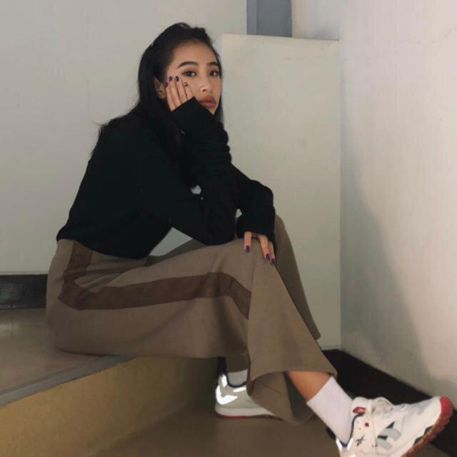 juemi Suede Tape Knit Pants
