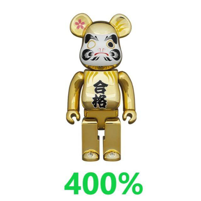 BE@RBRICK 達磨 合格 金メッキ 400％