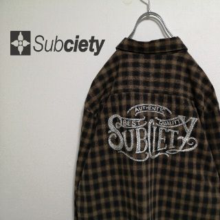 サブサエティ(Subciety)の【刺繍ロゴ】subciety コットンシャツ(シャツ)