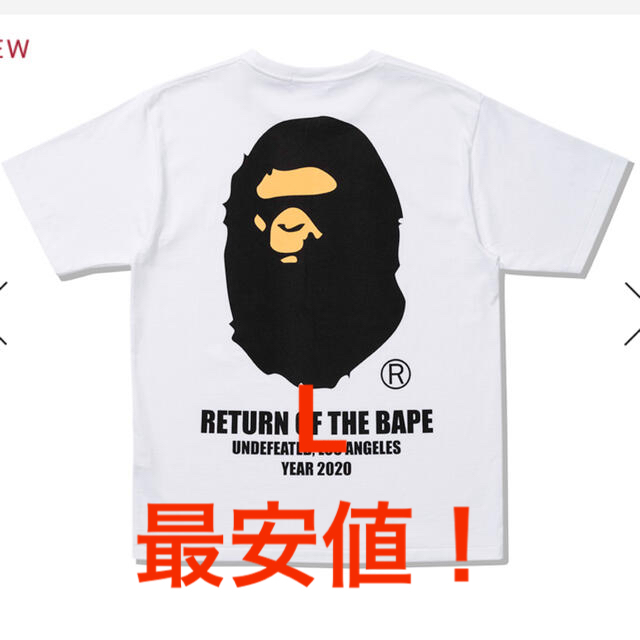 UNDEFEATED BAPE コラボ Tシャツ ロンＴ エイプ APE