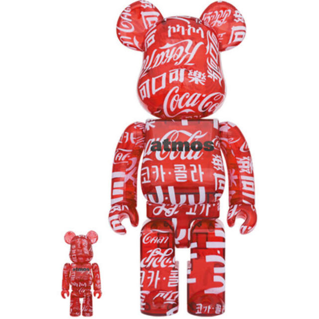 ベアブリックatmos coca cola 100%u0026400% アトモス コーラ-