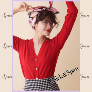 スピックアンドスパン(Spick & Span)のSpick & Span スピック＆スパン ニット Vカーディガン(カーディガン)