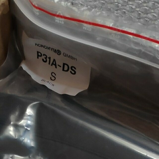 ワークパンツ/カーゴパンツACRONYM P31A-DS Sサイズ ブラック 新品未使用