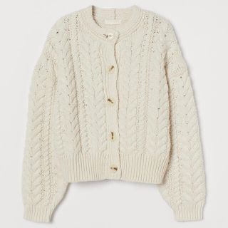 エイチアンドエム(H&M)のH&M ケーブル ニット カーディガン エイチアンドエム h&m(カーディガン)