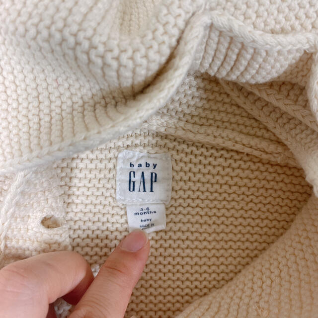 babyGAP(ベビーギャップ)の★ぽにょ様専用★GAP baby くまちゃんパーカー アウター 耳付き キッズ/ベビー/マタニティのベビー服(~85cm)(ジャケット/コート)の商品写真