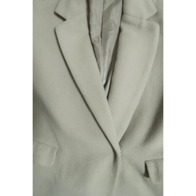 le.coeur blanc(ルクールブラン)のルクールブラン　le coeur blanc ロングコート　アウター　グレー レディースのジャケット/アウター(ロングコート)の商品写真
