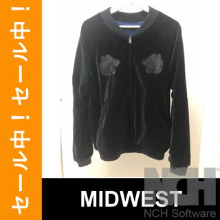 ミッドウエスト(MIDWEST)のMIDWEST MA-1 ブルゾン スカジャン 黒　603MIDWEST(スカジャン)