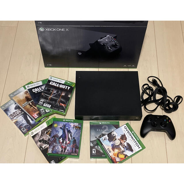 Xbox One X 本体 + ソフト7点セット！