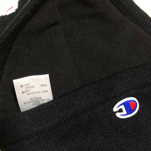 Champion(チャンピオン)の☆新品☆ チャンピオン ネックウォーマー 黒 メンズのファッション小物(ネックウォーマー)の商品写真