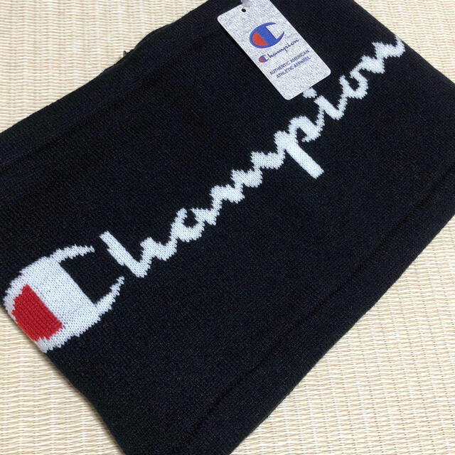 Champion(チャンピオン)の☆新品☆ チャンピオン ネックウォーマー 黒 メンズのファッション小物(ネックウォーマー)の商品写真