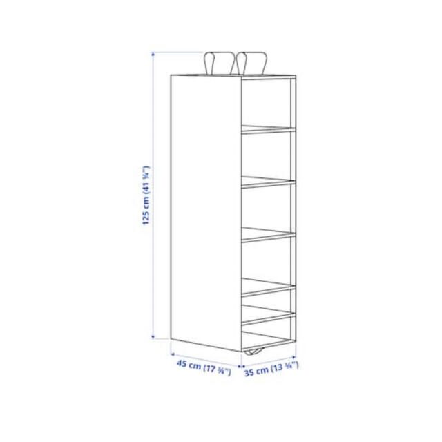 IKEA(イケア)のIkea クローゼット収納　6段 インテリア/住まい/日用品の収納家具(棚/ラック/タンス)の商品写真