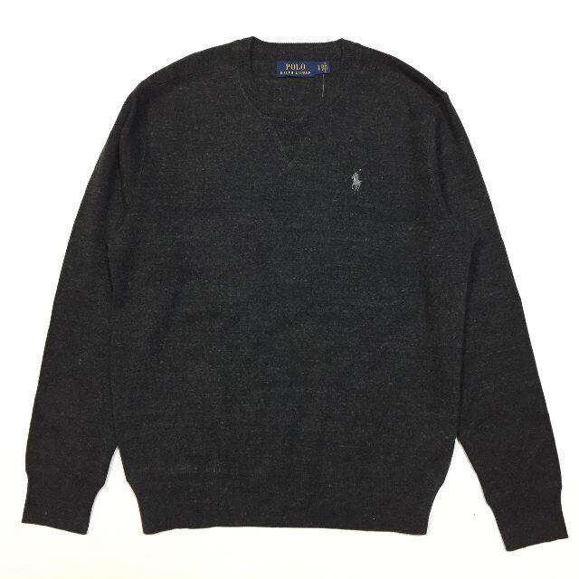 POLO RALPH LAUREN(ポロラルフローレン)の新品 正規 メンズ Ｓ　ポロ ラルフローレン　コットンセーター　ブラック メンズのトップス(ニット/セーター)の商品写真