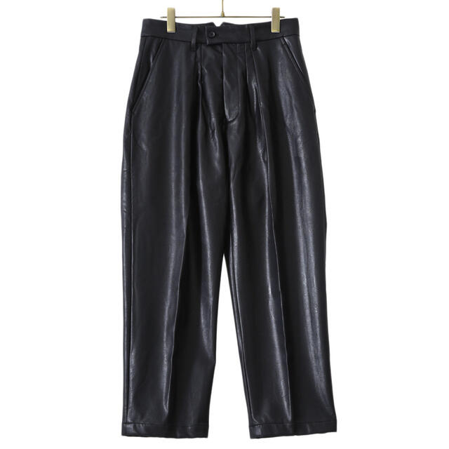 SUNSEA(サンシー)のstein EX WIDE TAPERED TROUSERS (LEATHER) メンズのパンツ(スラックス)の商品写真