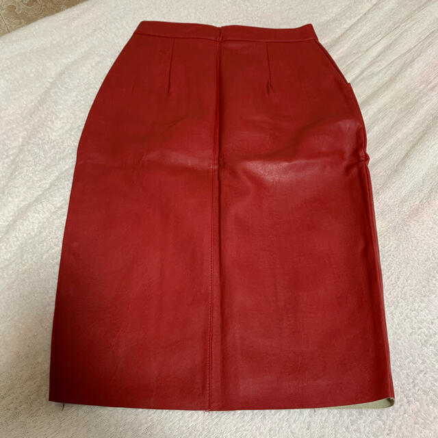 ミラーナイン　mirror9 レザースカート　新品 レディースのスカート(ひざ丈スカート)の商品写真