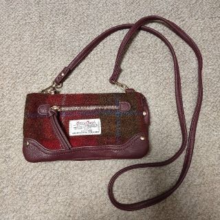 ハリスツイード(Harris Tweed)のハリスツイード ショルダーバッグ 秋冬 レッド(ショルダーバッグ)