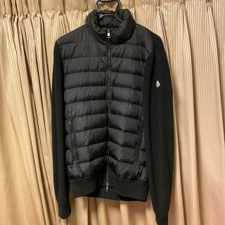 モンクレール(MONCLER)の本物モンクレール正規ニットダウンMONCLERダウンブルゾン正規品ブラックXL4(ダウンジャケット)