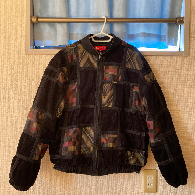 Gジャン/デニムジャケットsupreme corduroy patchwork denim jacket