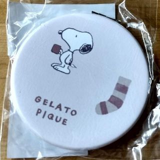 ジェラートピケ(gelato pique)の人気商品　コンパクトミラー　ジェラートピケ×SNOOPY　ピンク(ミラー)