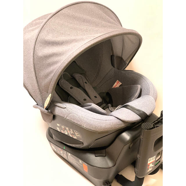 美品　エールベベ　クルット4iプレミアム　ISOFIX  ナチュラルグレー