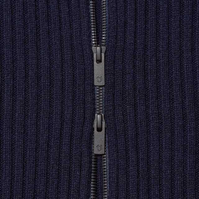 UNIQLO(ユニクロ)の＋J ミドルゲージリブフルジップセーター S マルジェラ ドライバーズニット メンズのトップス(ニット/セーター)の商品写真