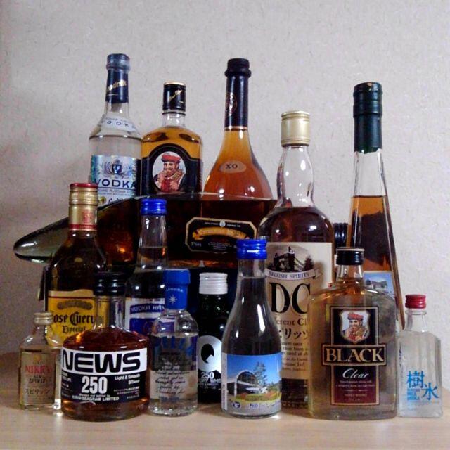 ⭐各種蒸留酒15本セット：ブランデー、ウイスキー、ウォッカ、テキーラ、ラム、焼酎 食品/飲料/酒の酒(その他)の商品写真