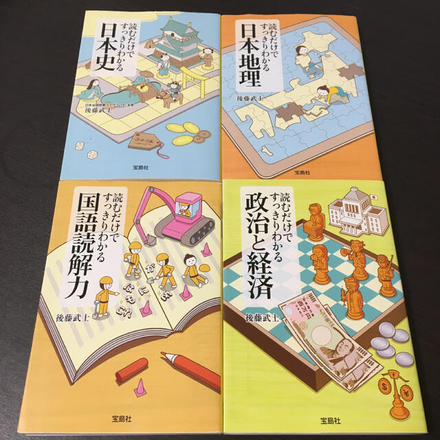 4冊セット 読むだけですっきりわかる日本史 日本地理 国語読解力 政治と経済の通販 By ポリ 即購入ok ラクマ 4冊セット 読むだけですっきりわかる日本史 日本地理 国語読解力 政治と経済の通販 By ポリ 即購入ok ラクマ